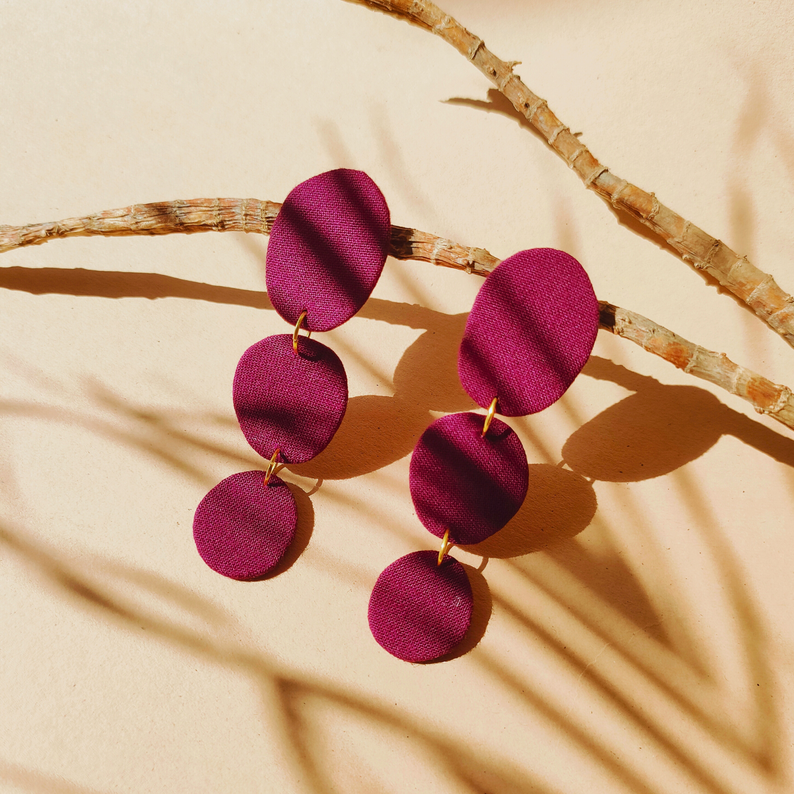 Wine Statement Earrings