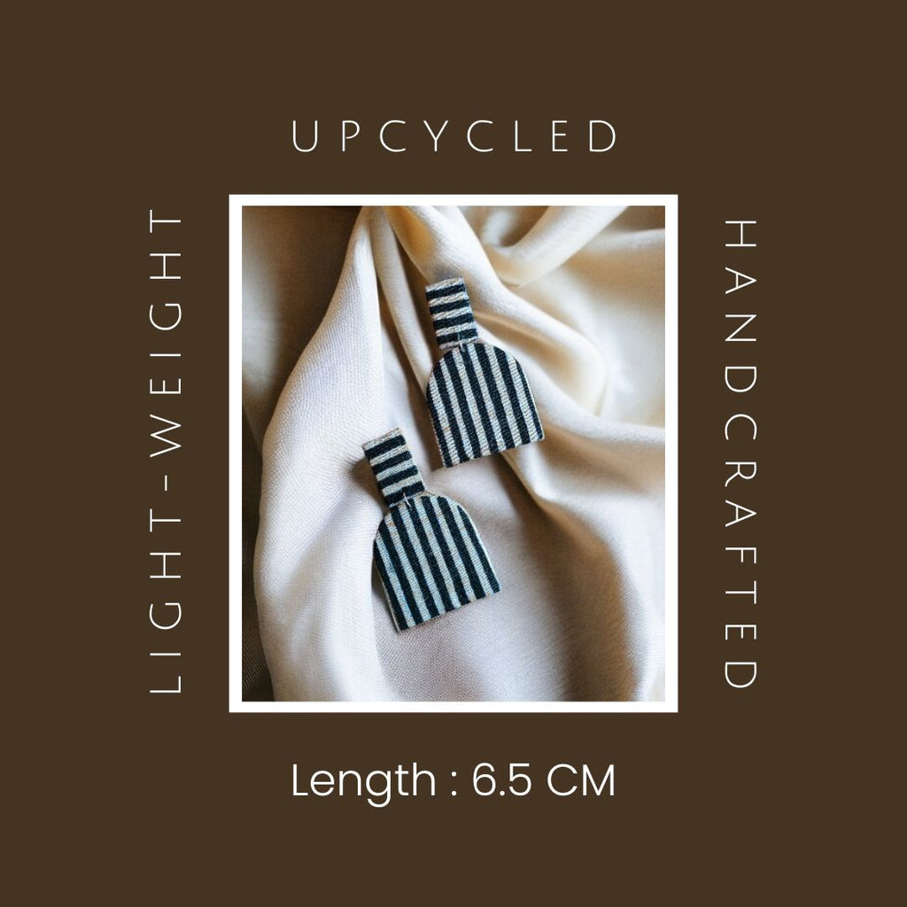 Striped Contemporary Earrings