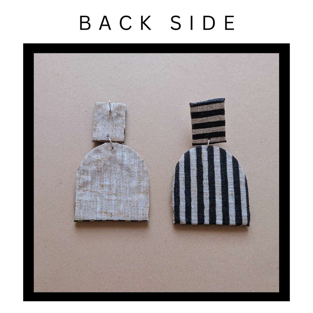 Striped Contemporary Earrings