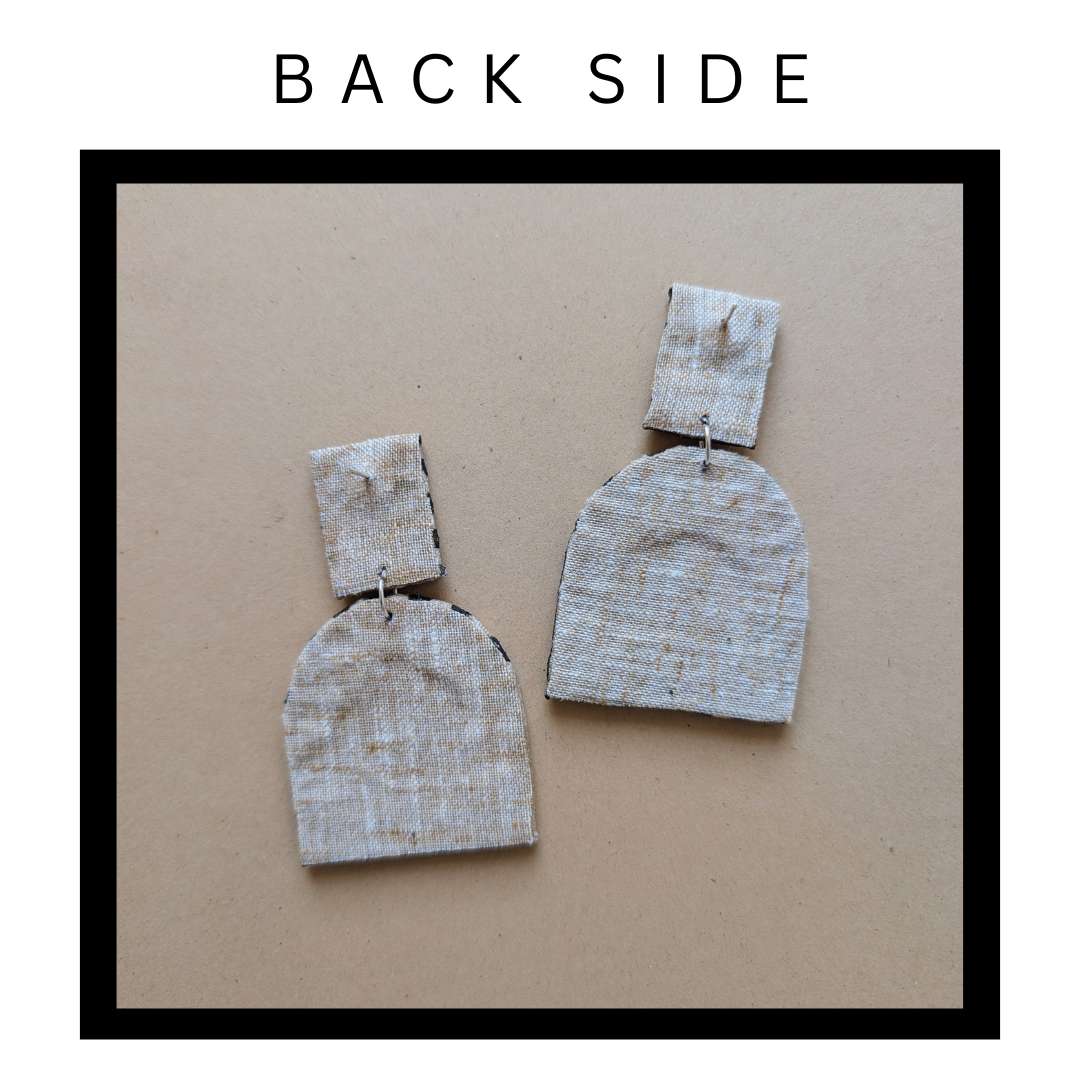 Striped Contemporary Earrings