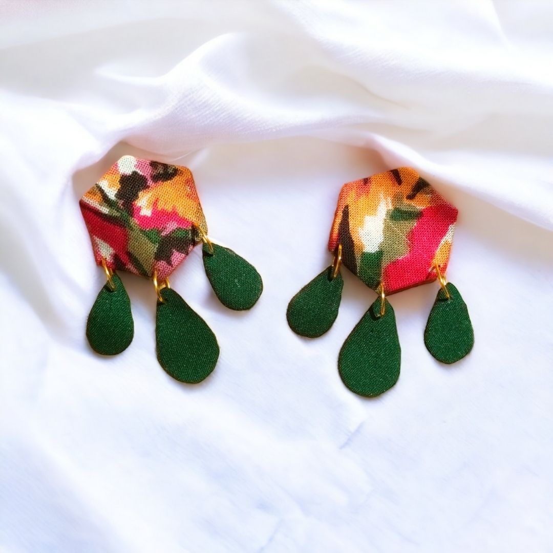 Boho Hexa-Chic Earrings