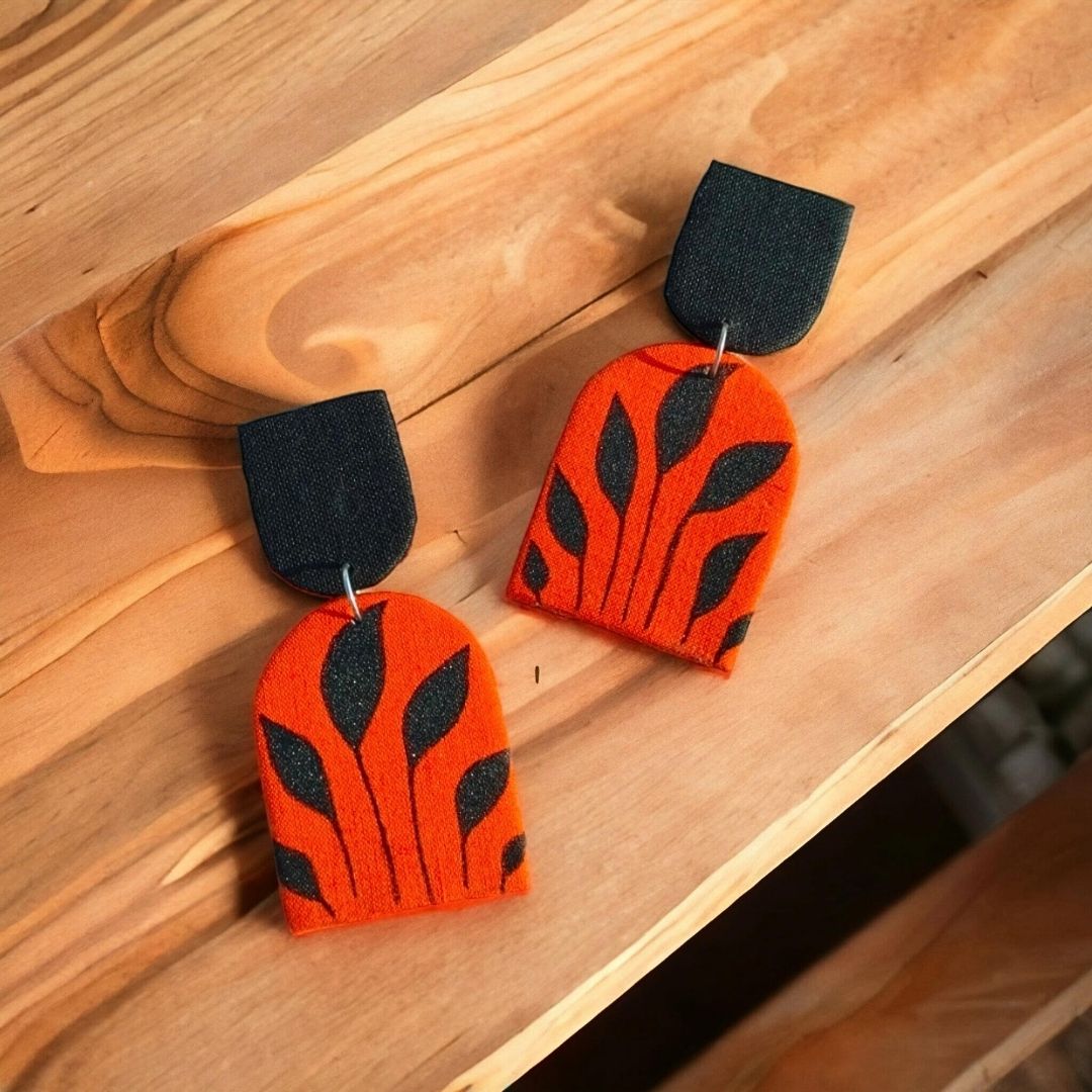 Nightfall Leaf Earrings