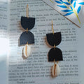 Black Shell Earrings