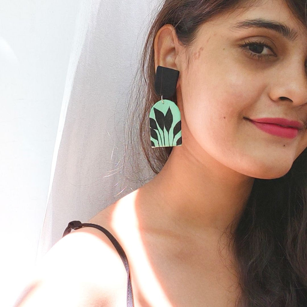 Nightfall Leaf Earrings