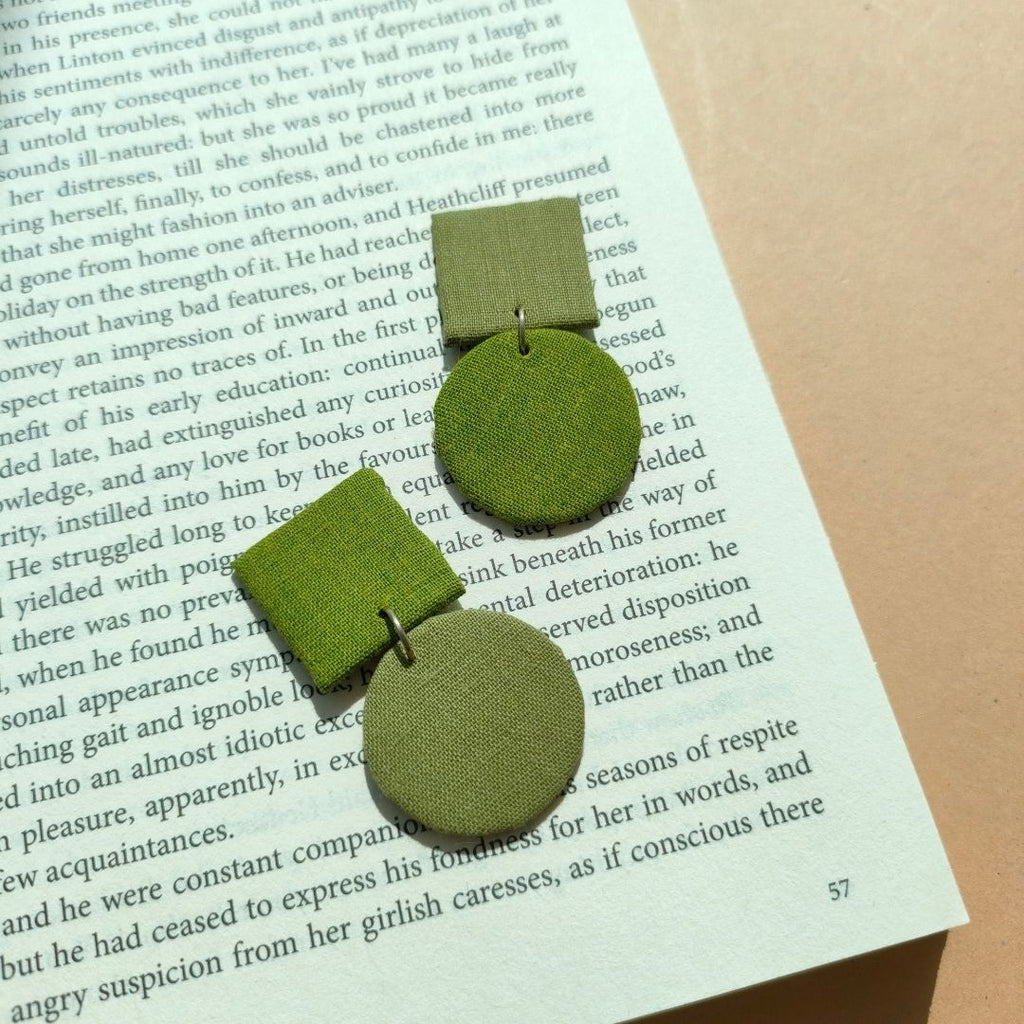 Circle & Square Earrings