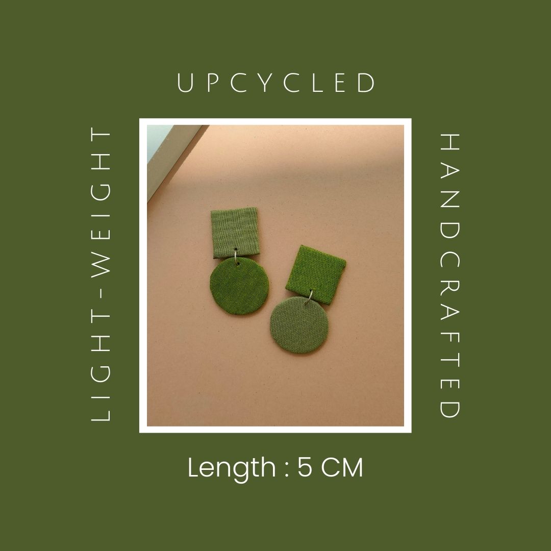 Circle & Square Earrings