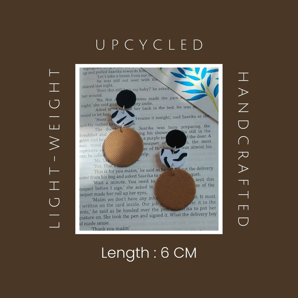 Golden Abstract Earrings