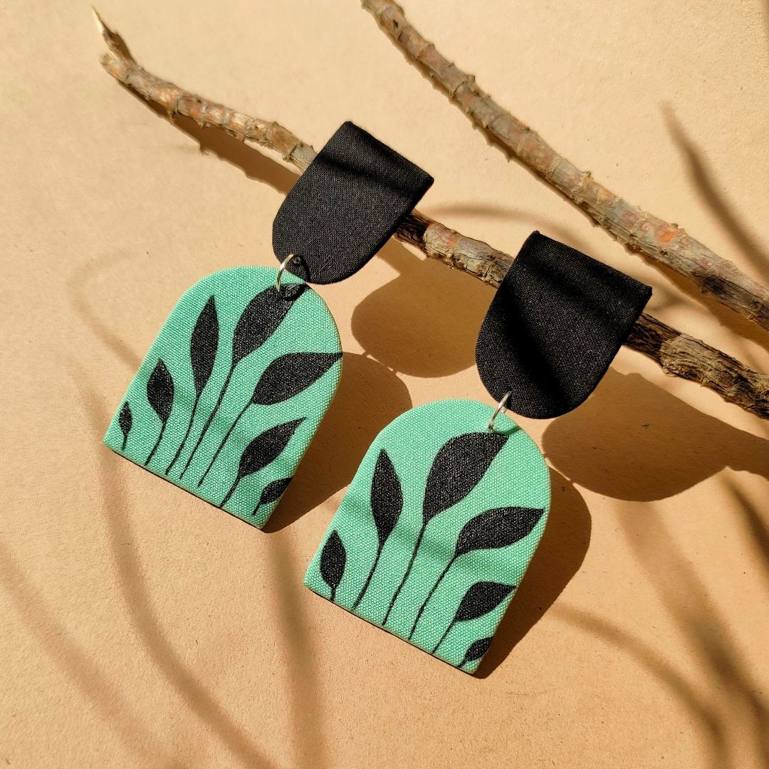 Nightfall Leaf Earrings