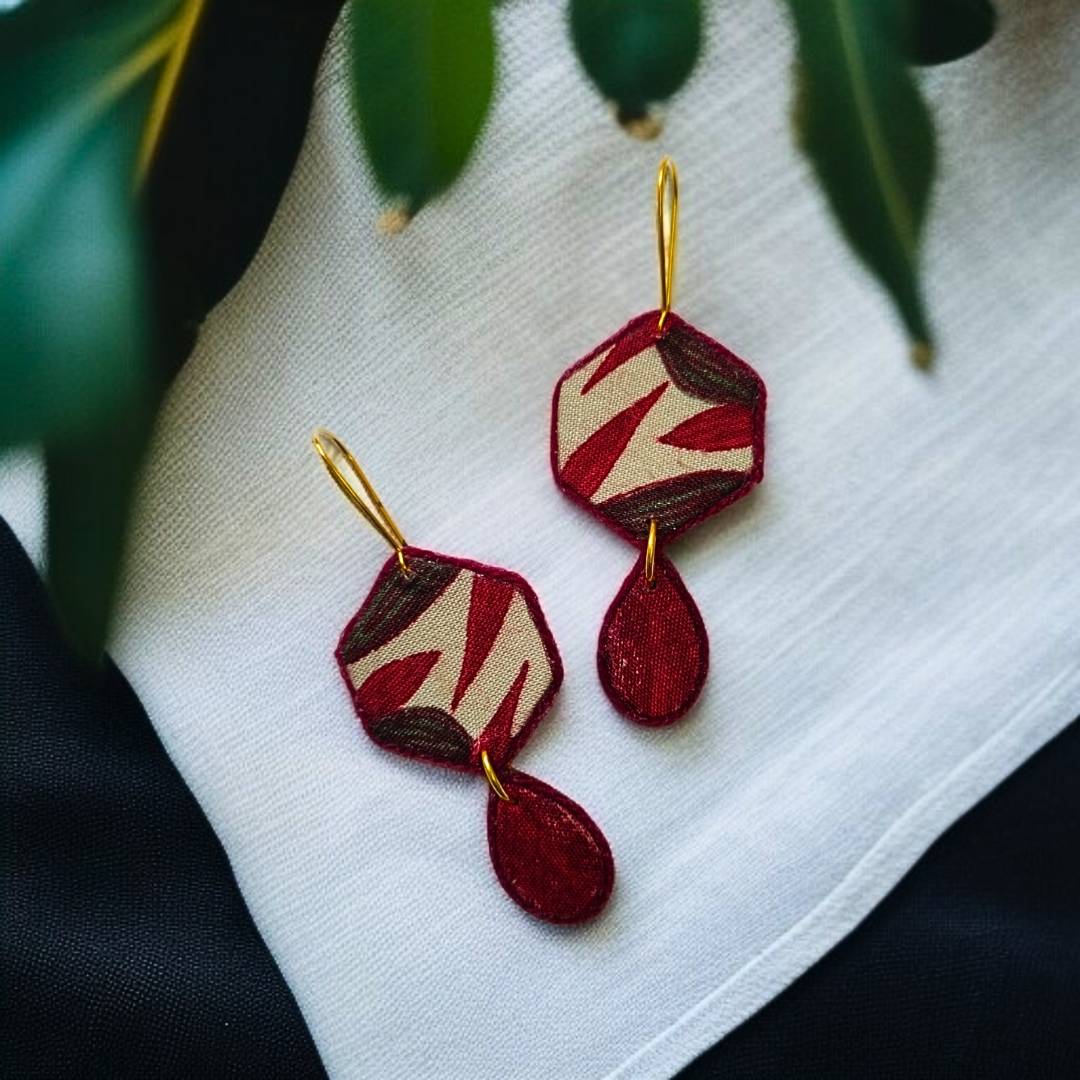Boho Burgundy Hex