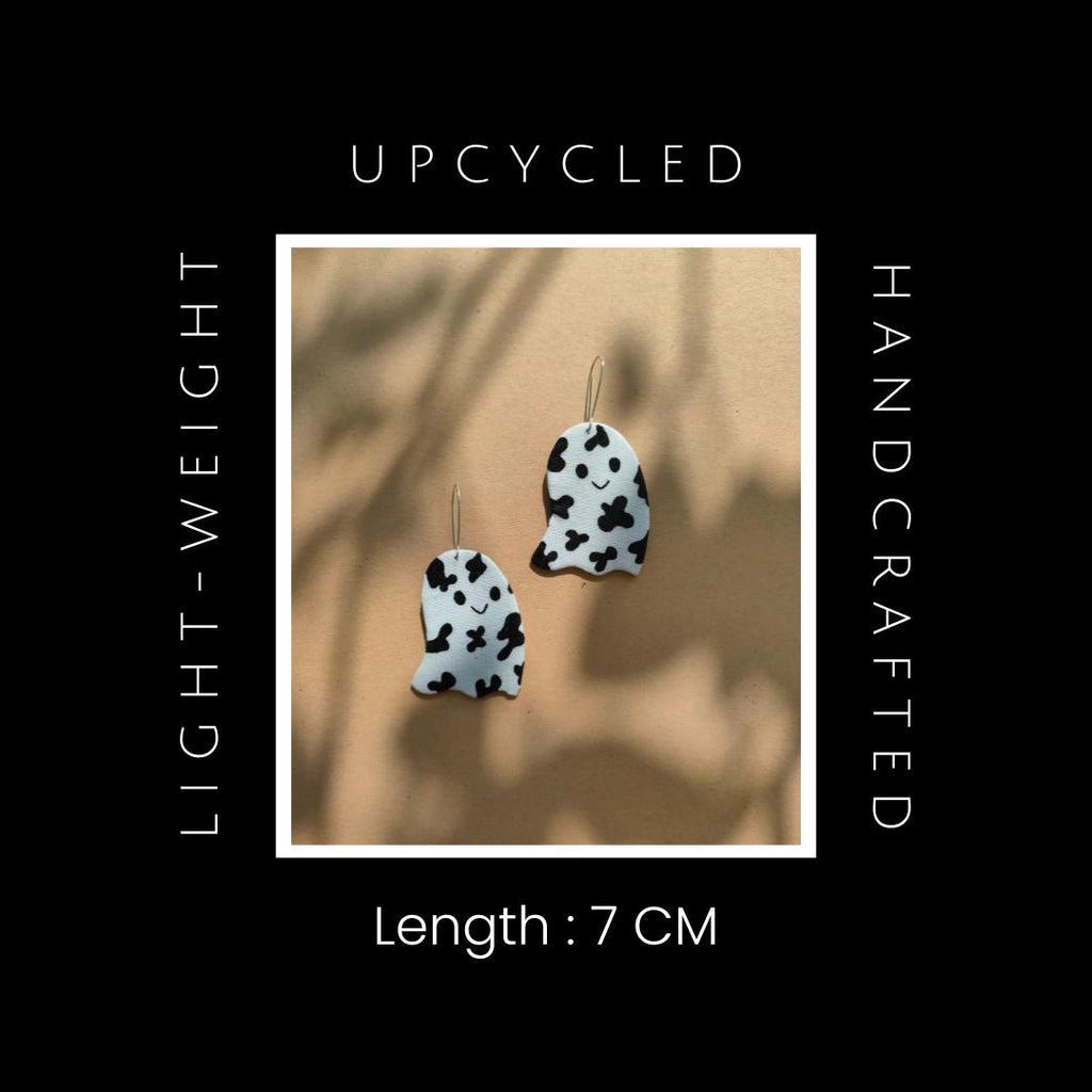 Cow-Print Ghost Earrings
