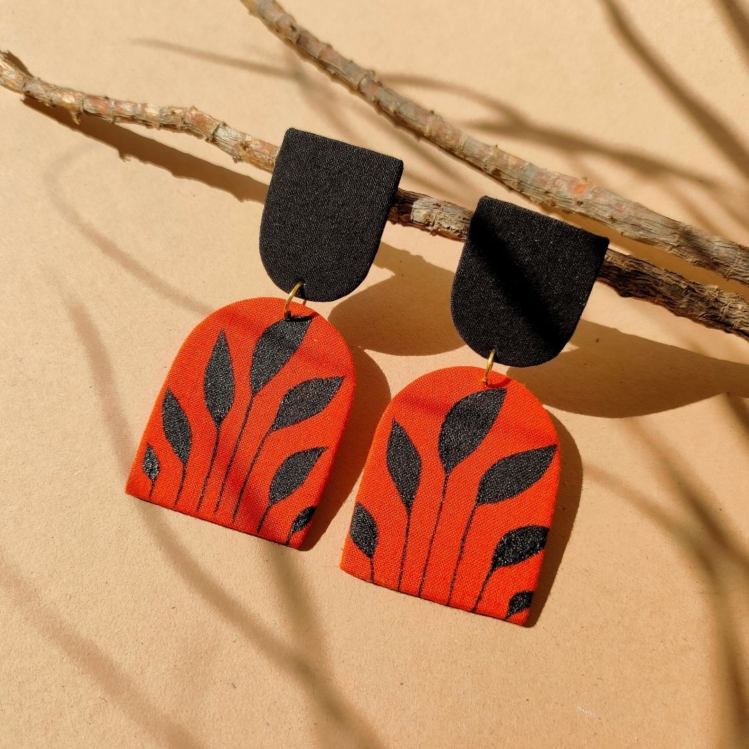 Nightfall Leaf Earrings