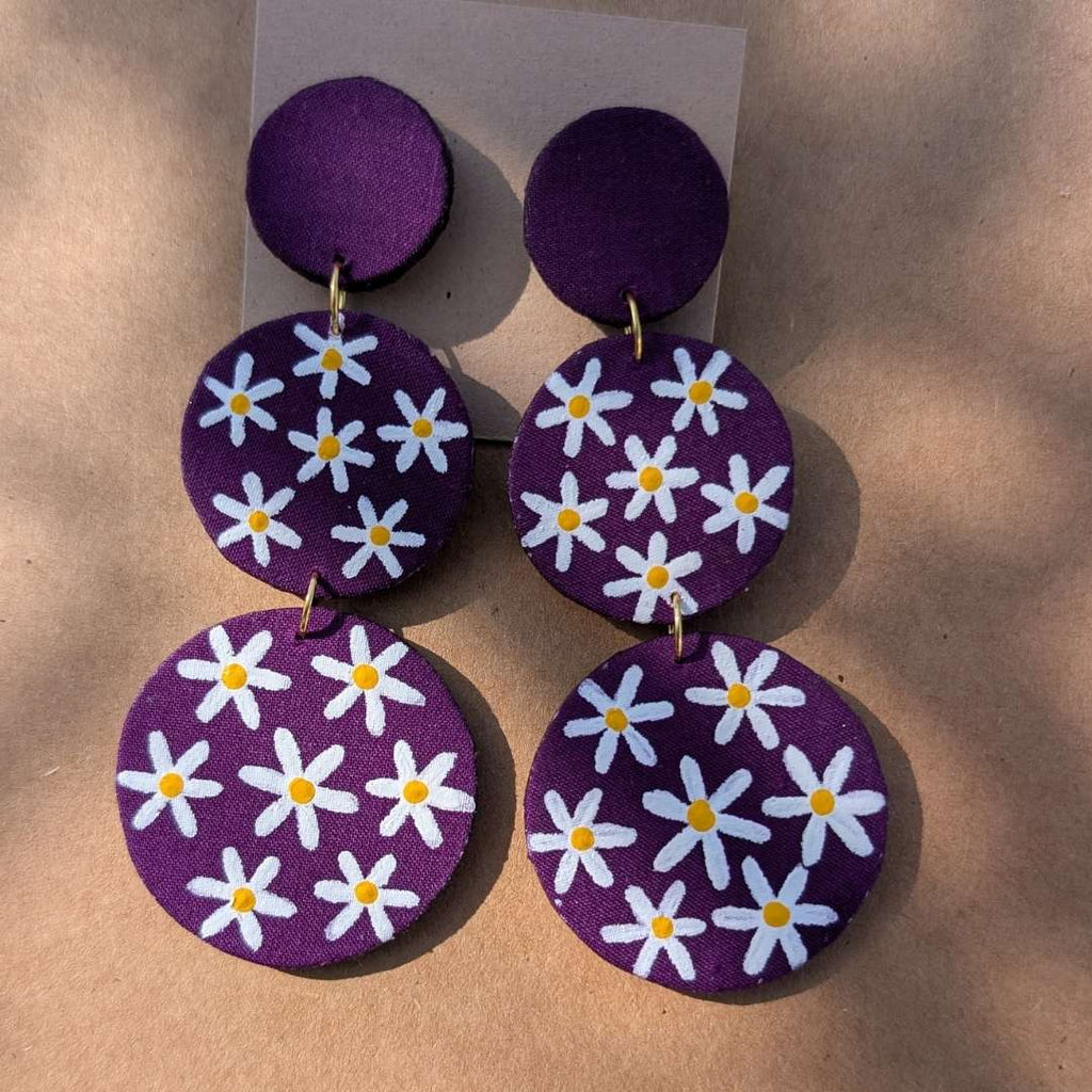 Purple Daisy Three Layered