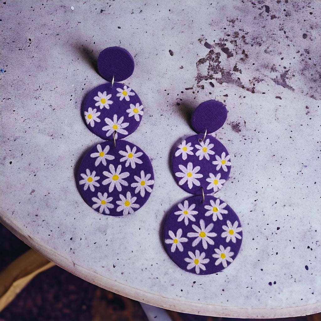 Purple Daisy Three Layered