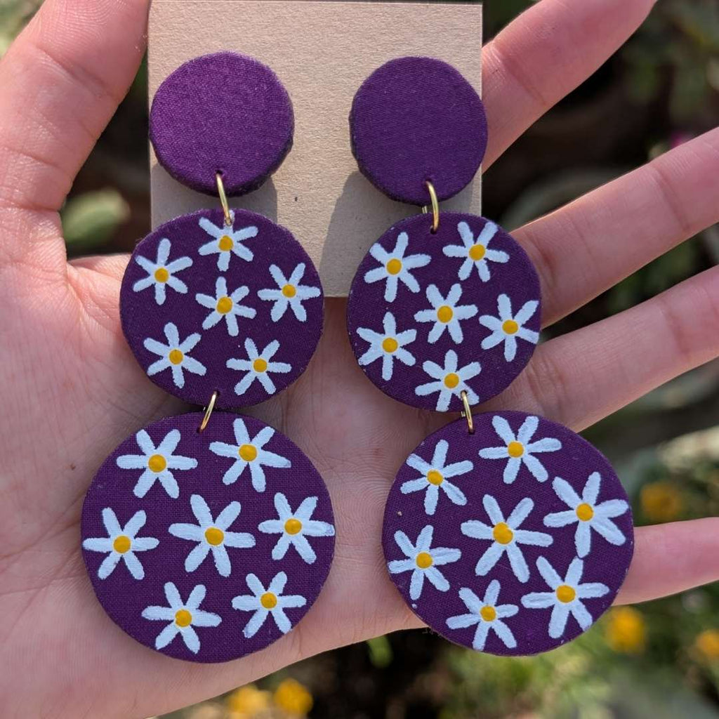 Purple Daisy Three Layered