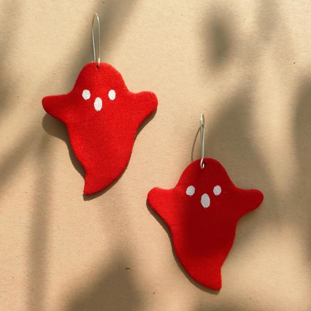 Red Ghost Earrings
