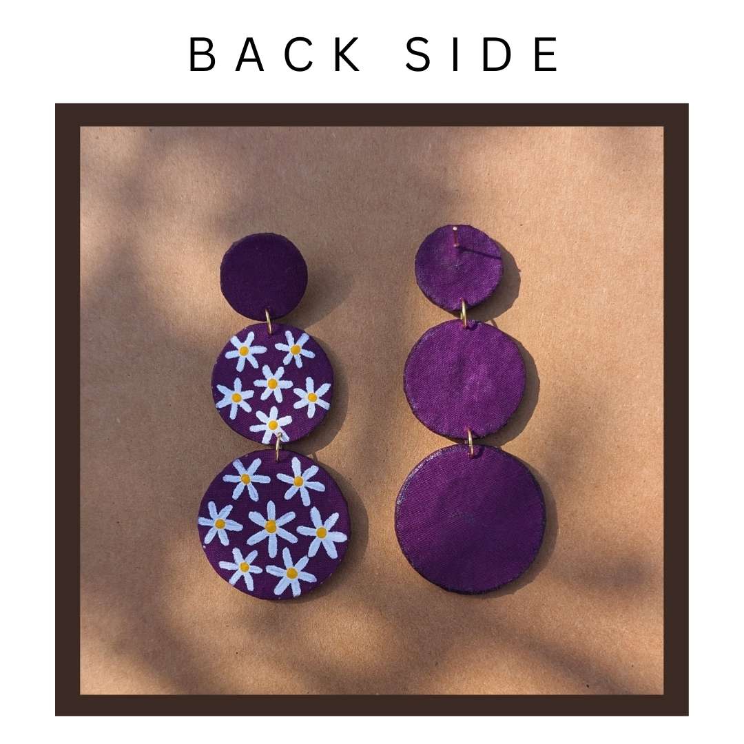 Purple Daisy Three Layered