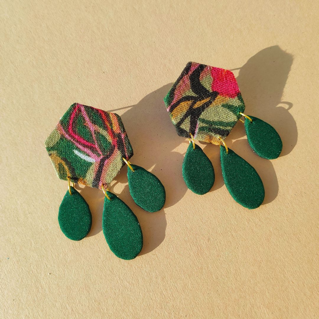 Boho Hexa-Chic Earrings